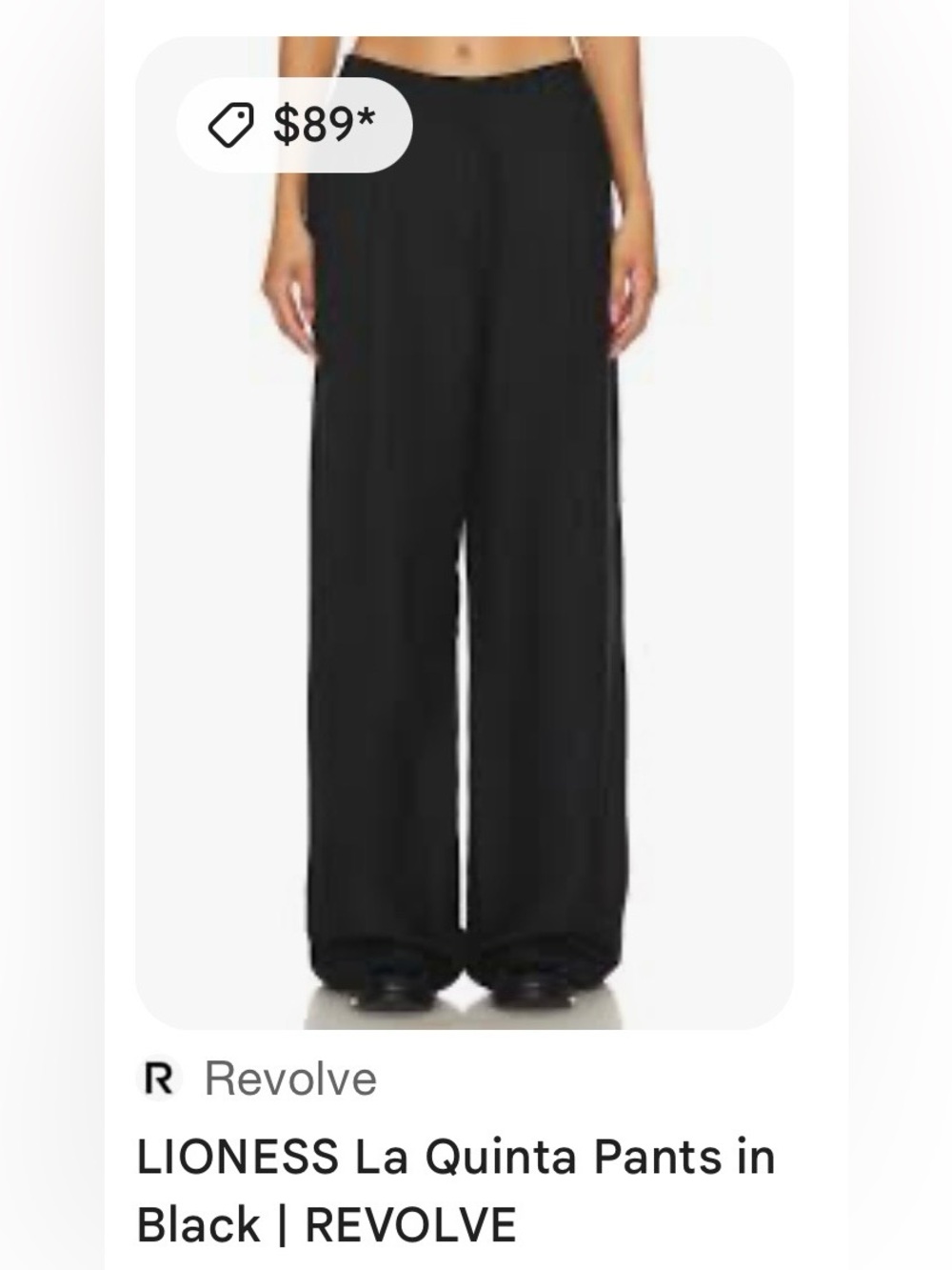 LIONESS La Quinta Pants in
Black REVOLVE